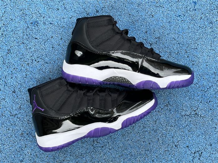 Air Jordan 11 Retro White Purple Black