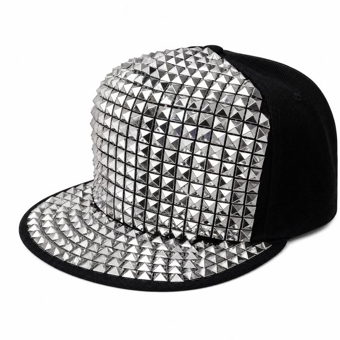 Silver Studded Snapback