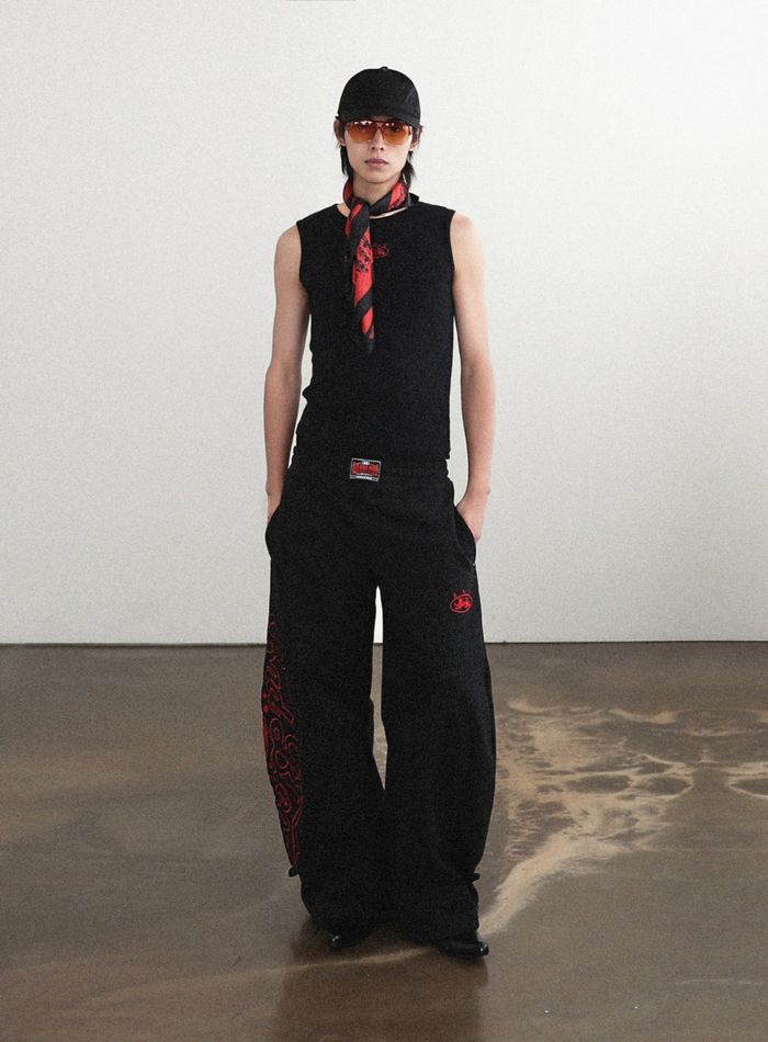 Mystic Capsule 2 Way Curved Jogger Trousers - Black