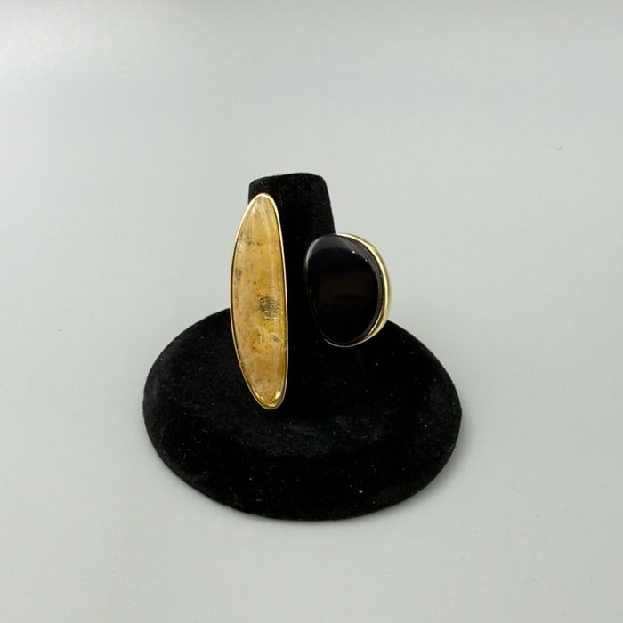 “Maximalist” алтан үст болор, хар мана бөгж