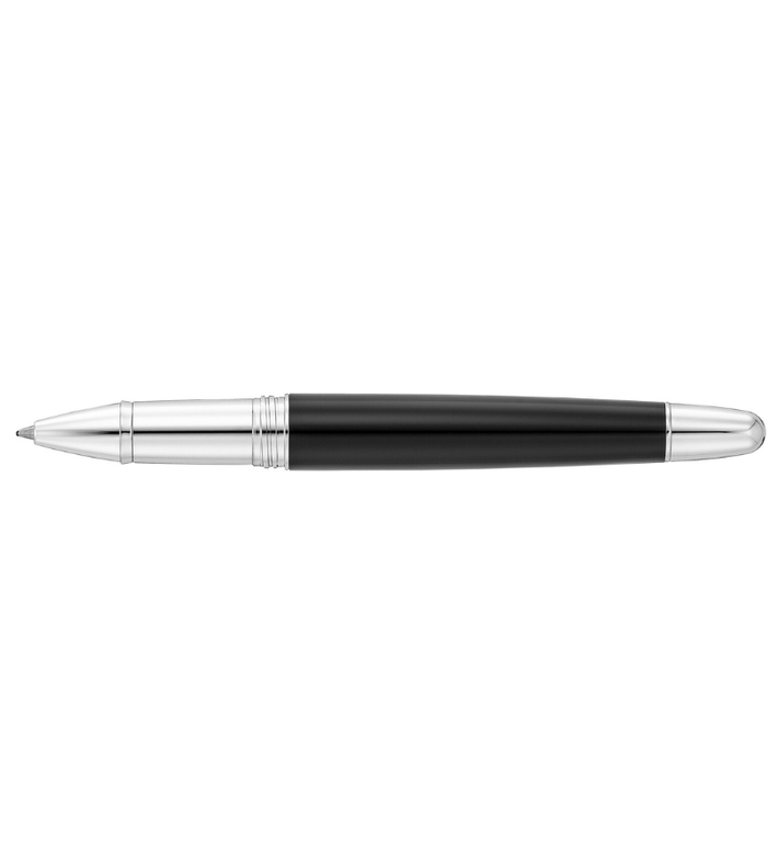 Waldmann Précieux pinstripe pattern black lacquered Rollerball Pen 