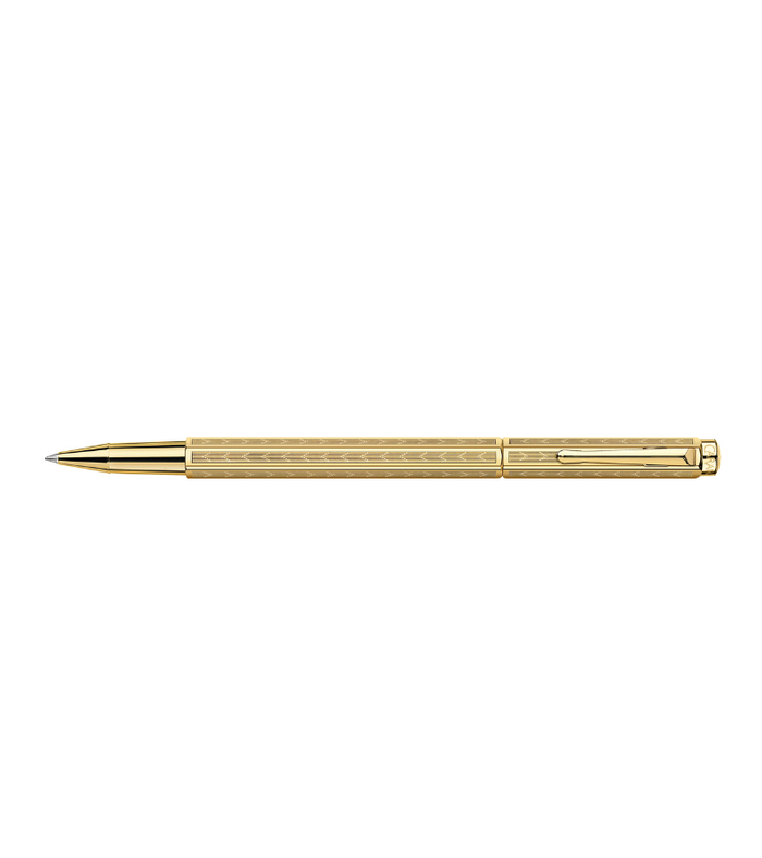 Caran d'Ache  ECRIDOR™ CHEVRON Gold Rollerball Pen
