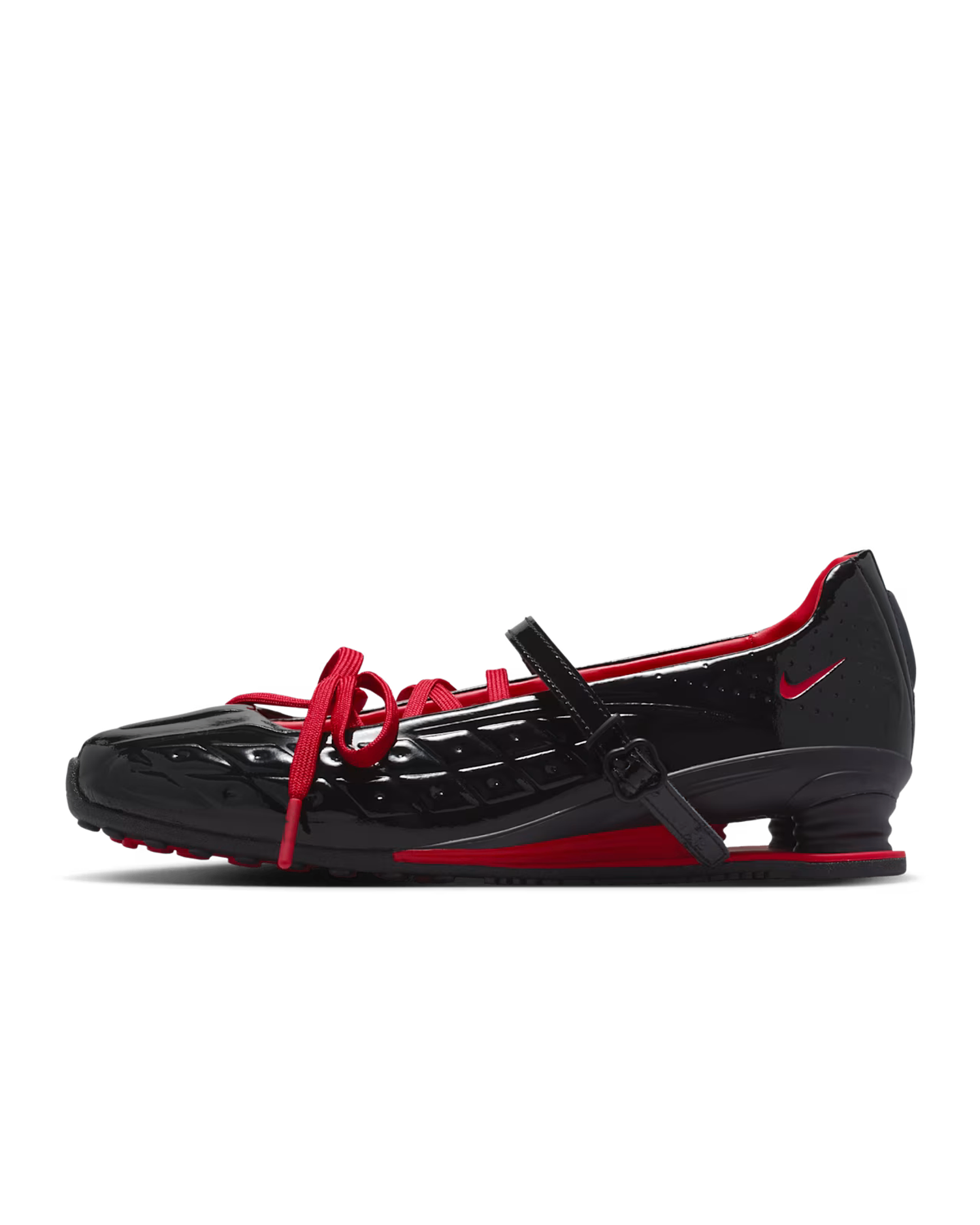 Women's Shox Z Calistra x LABELHOOD Black and University Red