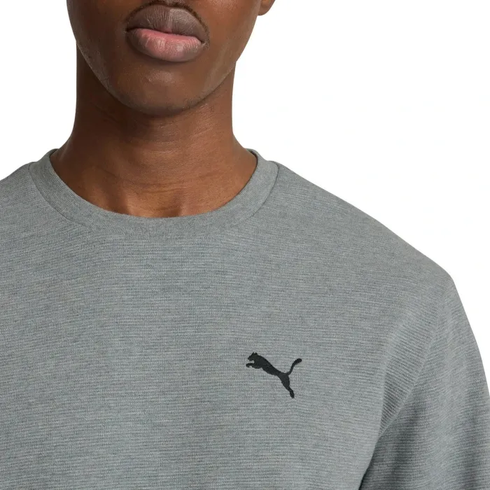 PUMA Men's Crew Sweatshirt, Grey, Size L
