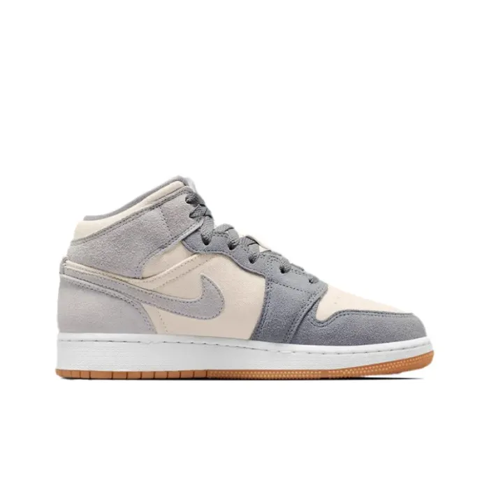 Jordan 1 Mid SE Coconut Milk Particle Grey GS