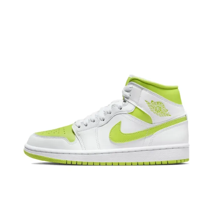 Jordan 1 Mid White Lime 