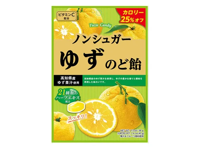 Чихэр /SENJAKUAMEHONPO Sugar Free Yuzu Drops 40g/