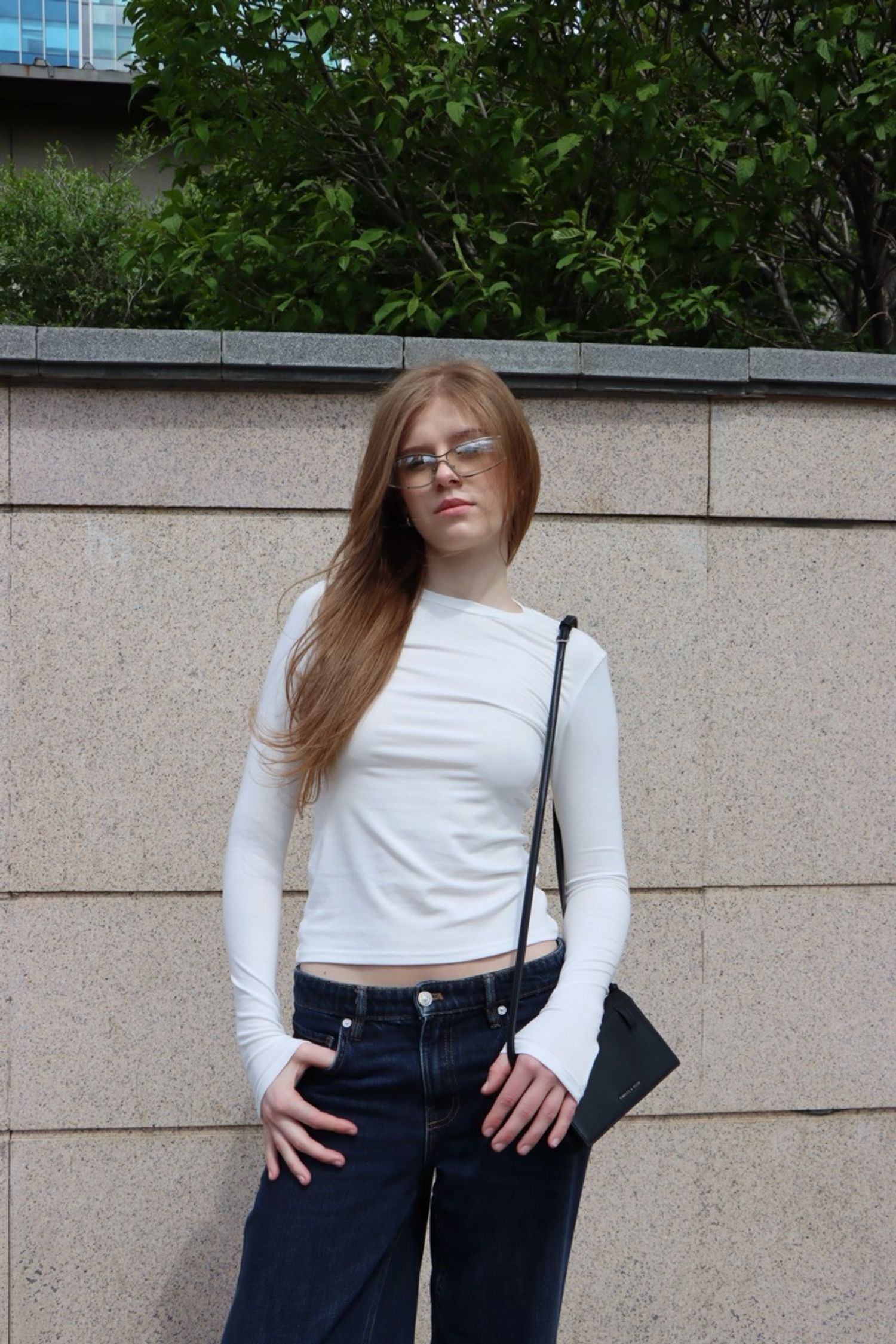 Lyocell basic long sleeve top