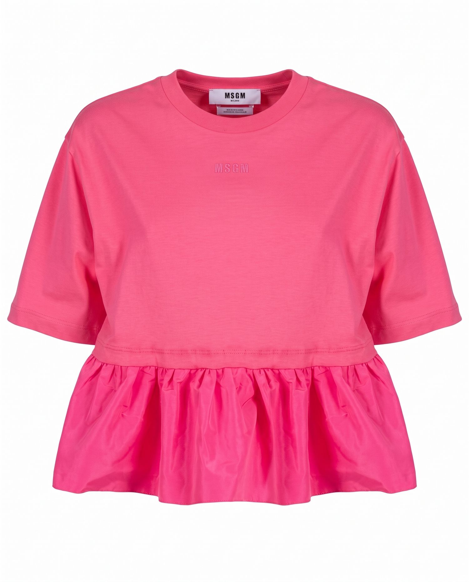 JERSEY TAFFETA T-SHIRT