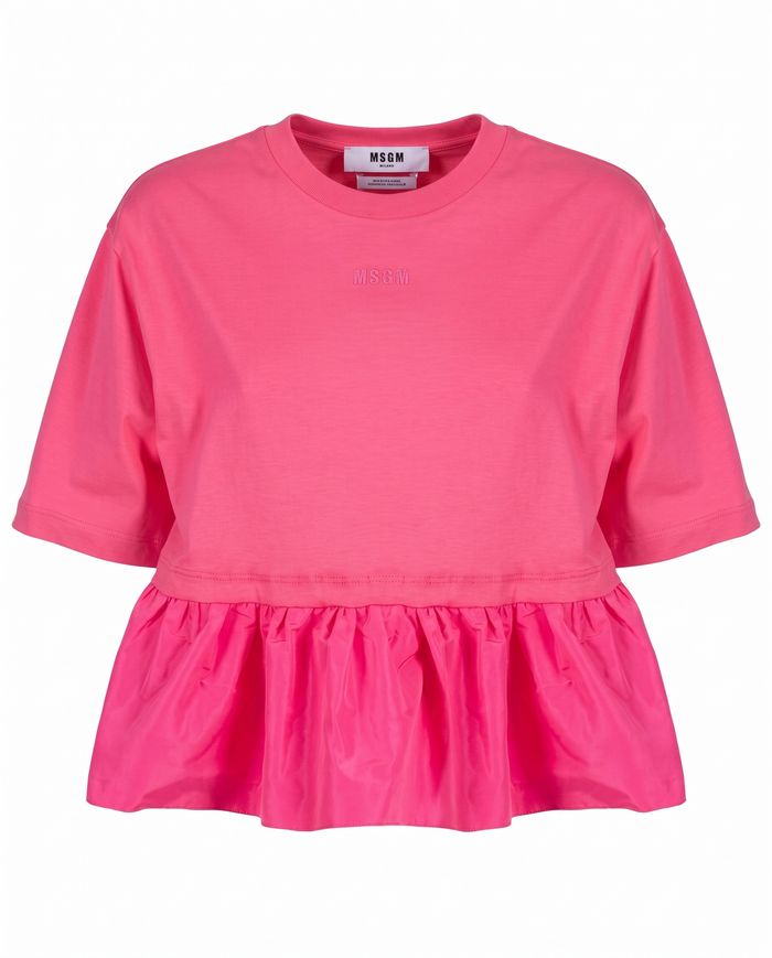 JERSEY TAFFETA T-SHIRT