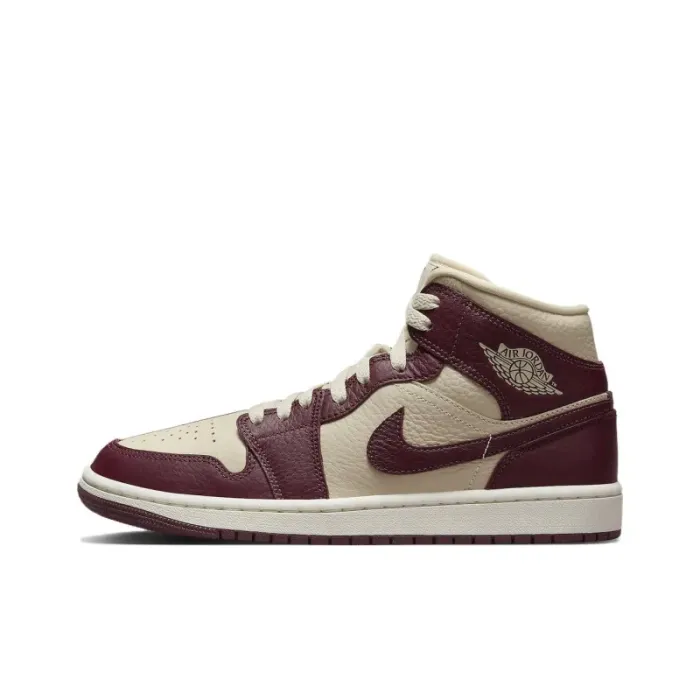 Jordan 1 Mid SE Split Beach Cherrywood Red 