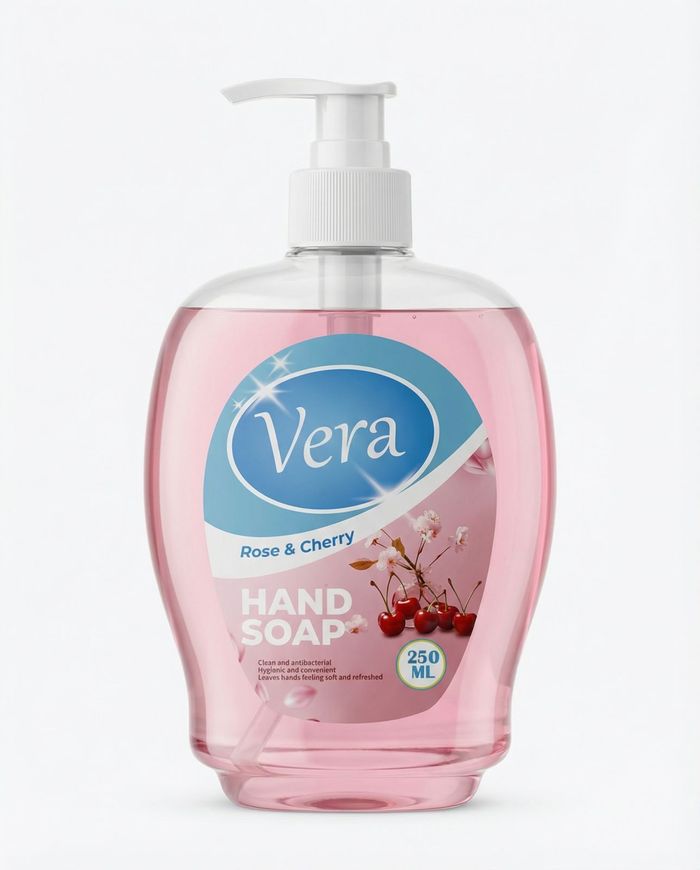 Vera гарын шингэн саван Rose&Cherry 250мл