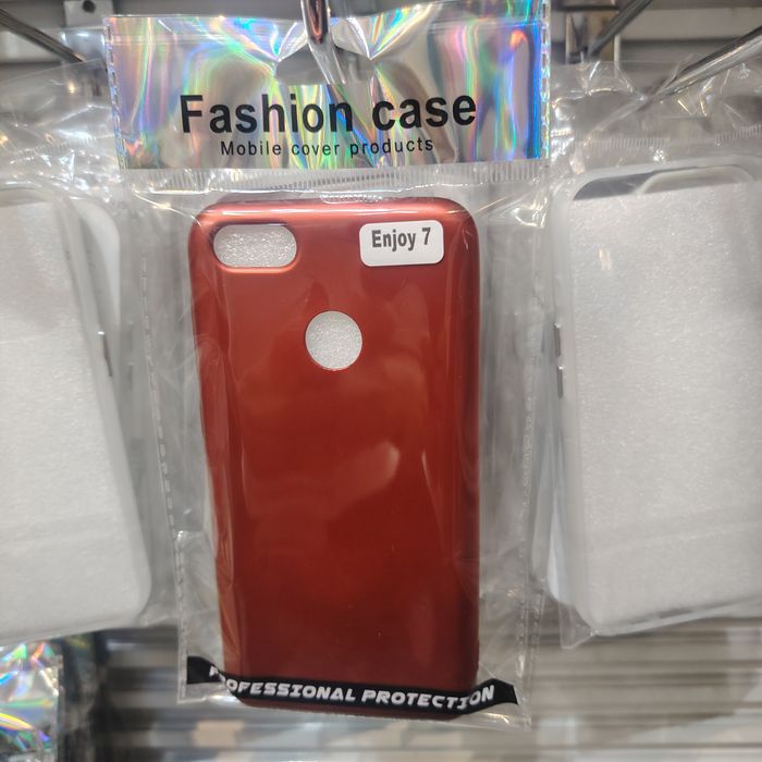 Huawei Enjoy 7 Өнгөгүй & Улаан Кэйс
