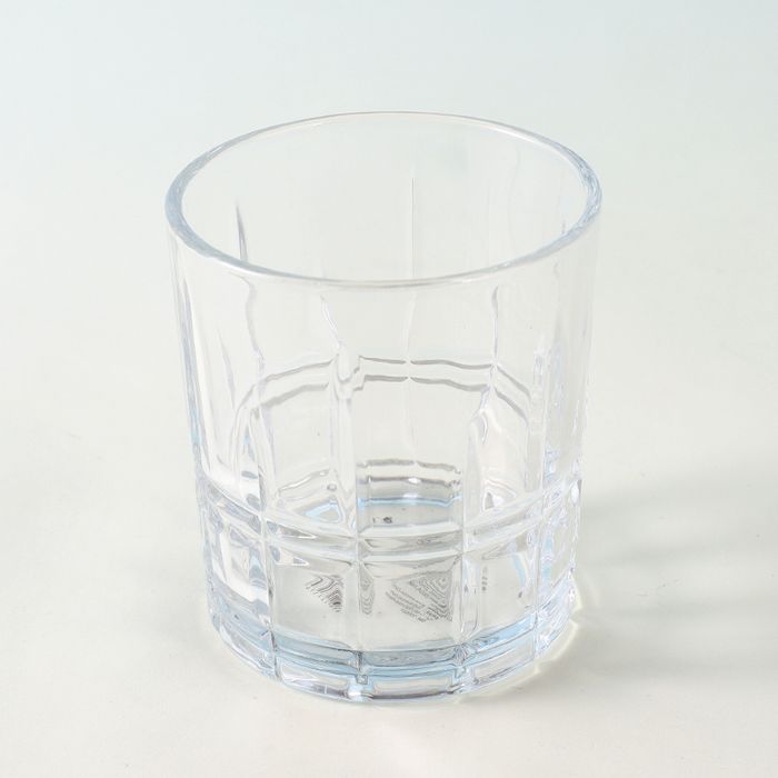 320ml/10.8fl.oz. Glacier Relief Styling Grid Glass Cup (Clear)