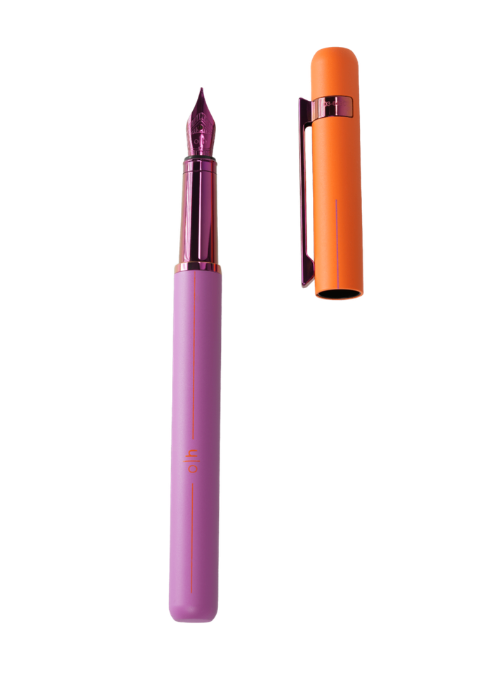 Otto-Hutt Design 03 Fountain Pen Matt Purple-Orange Purple 