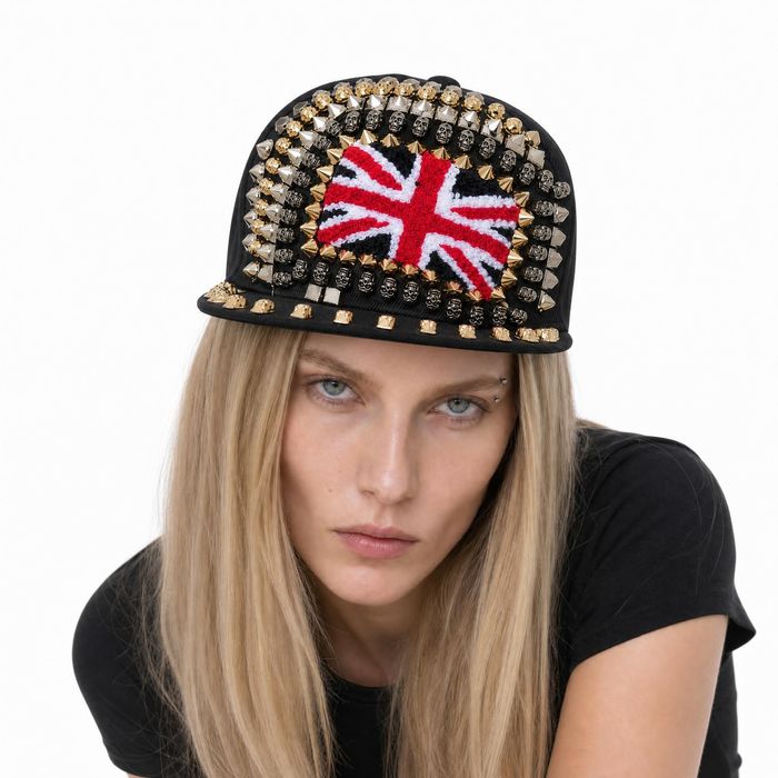 Union Skull Studded Cap