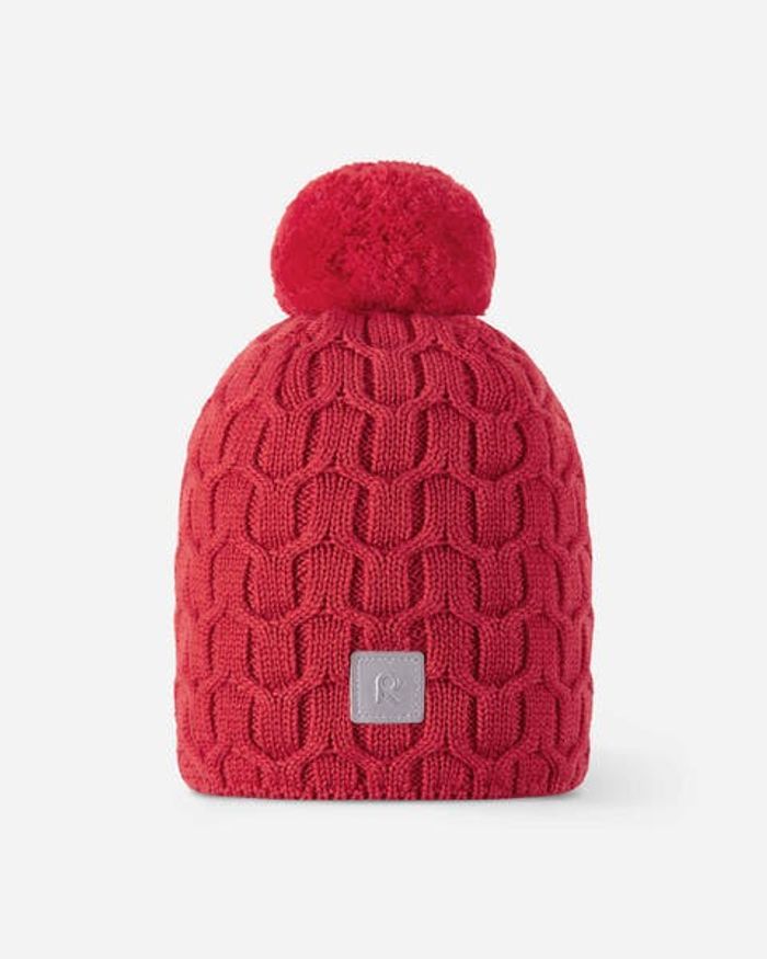 Beanie, Nyksund,Tomato red