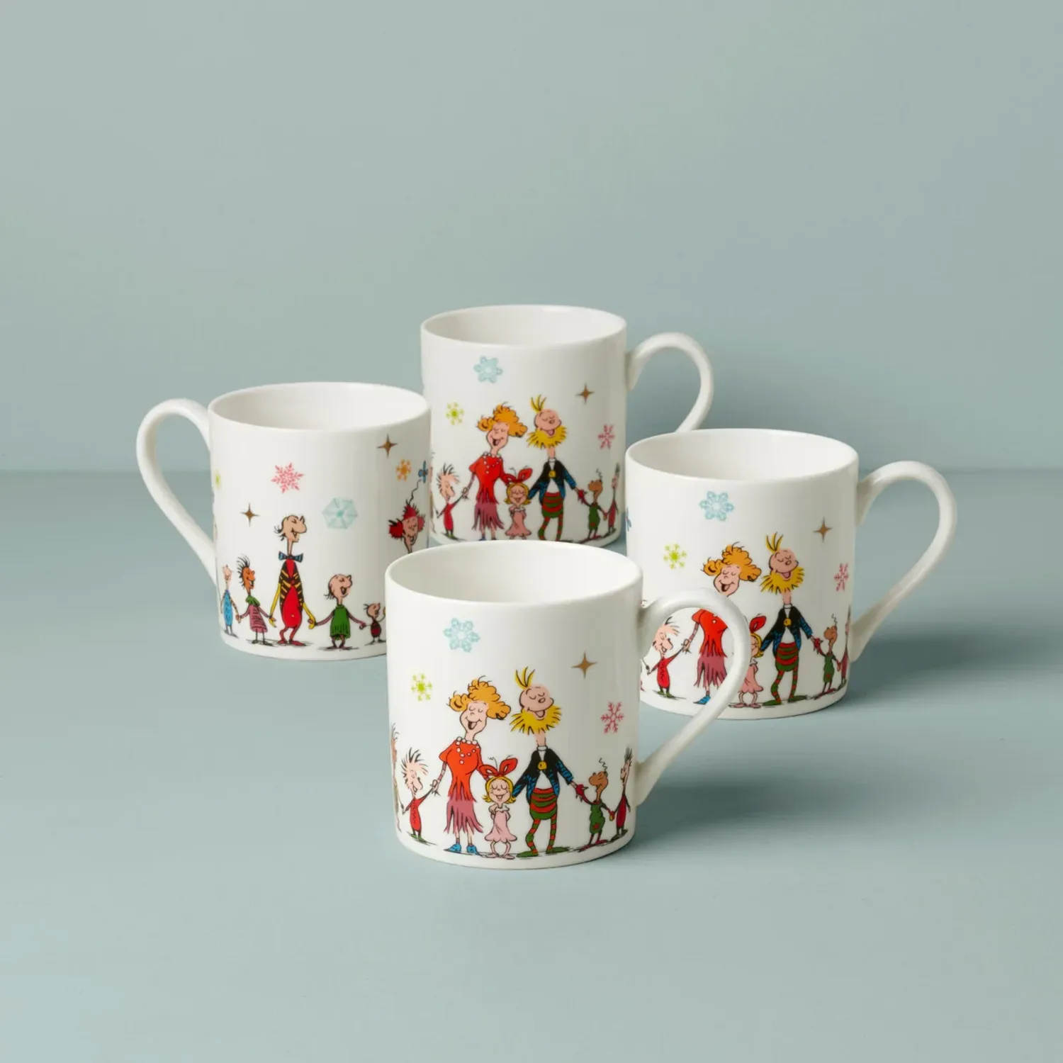 Merry Grinchmas Mugs - Set of 4