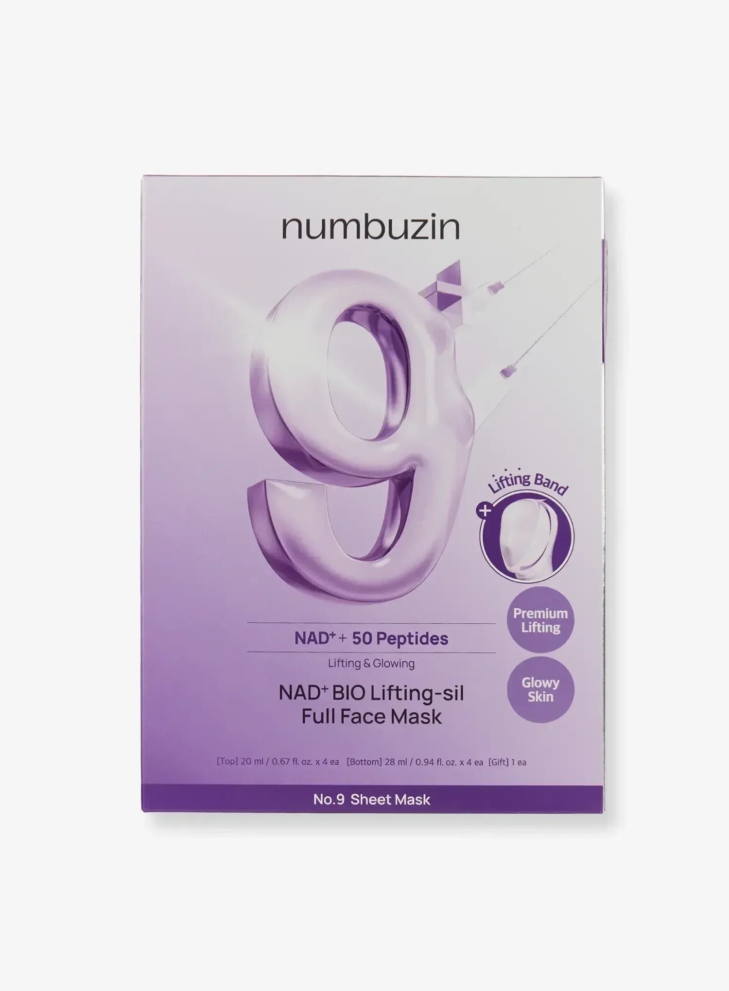NUMBUZIN NMN BIO Lifting-Sil Full Face Mask