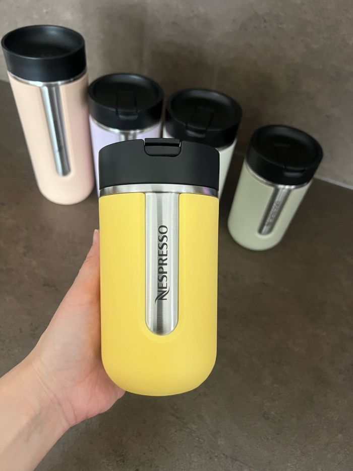  Travel mug -City sun Yellow