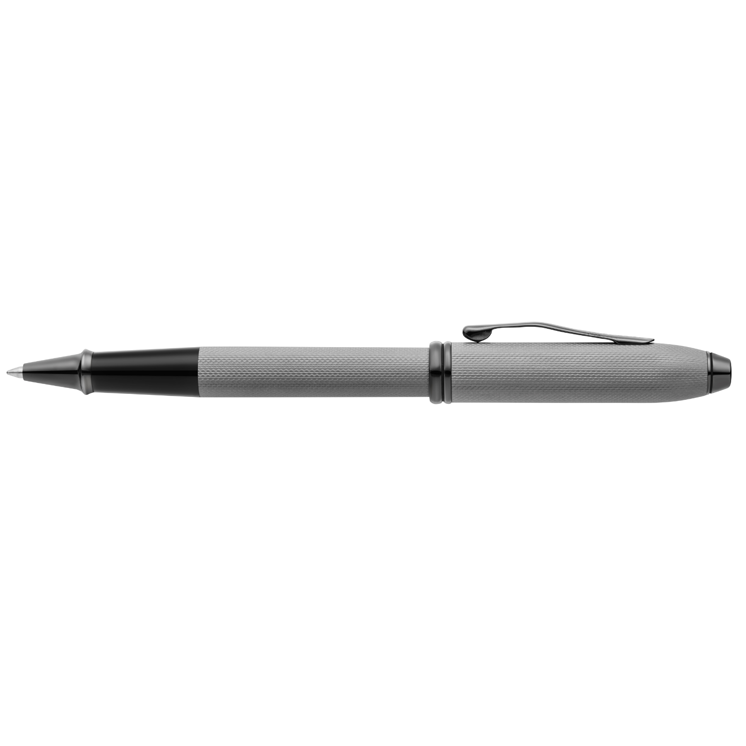 Townsend® Polished Slate Gray Engraved Diamond Pattern with Slate Gray PVD Appointments Selectip® Rollerball Pen