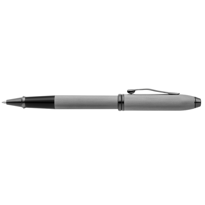Townsend® Polished Slate Gray Engraved Diamond Pattern with Slate Gray PVD Appointments Selectip® Rollerball Pen