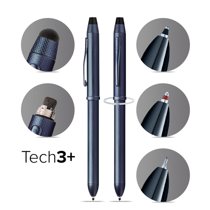 Tech3+™ Dark Blue PVD Multifunction Pen