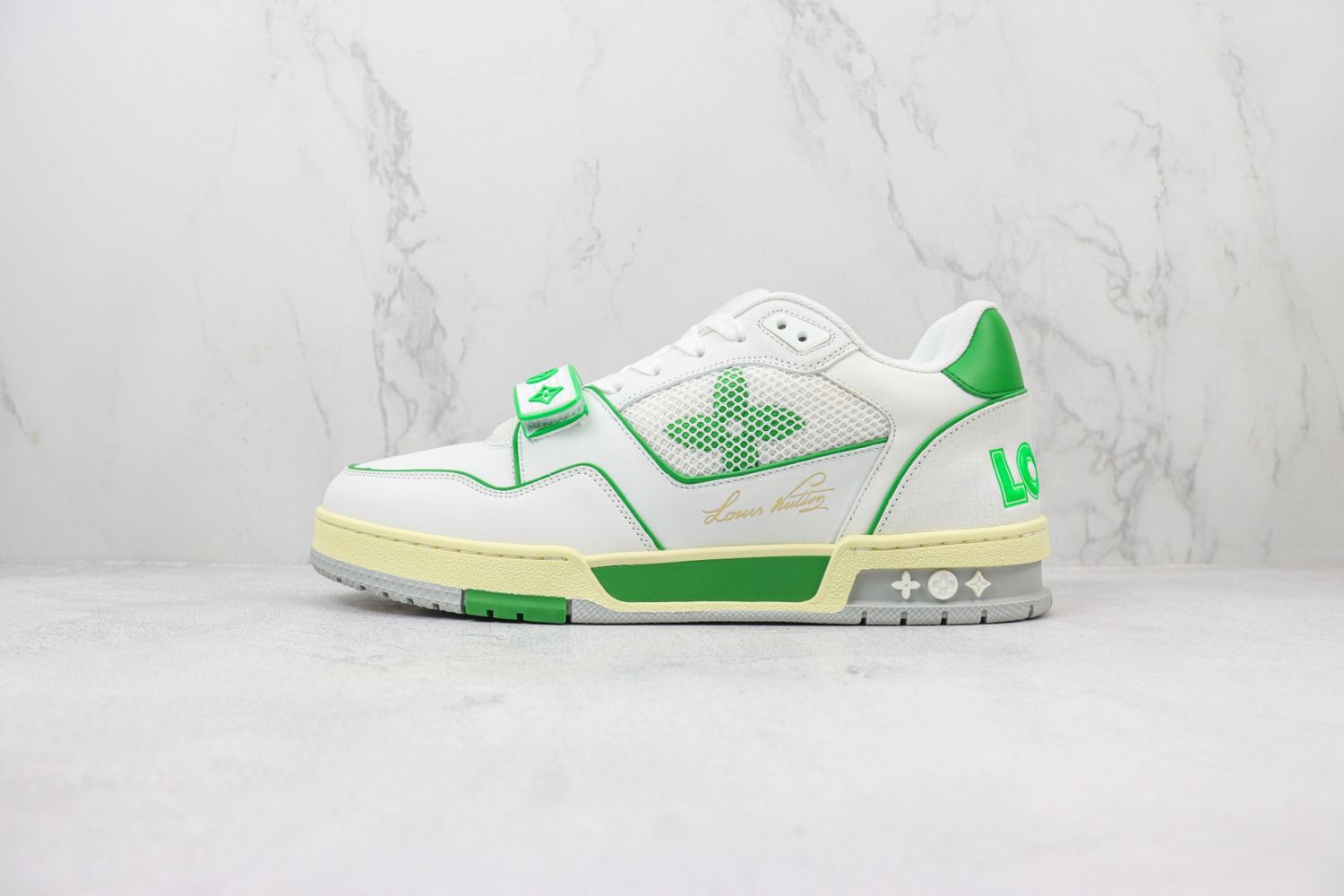 Louis Vuitton Trainer 'White Green'