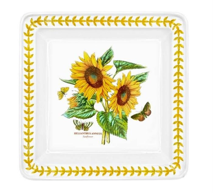 Square Plate 18cm/7'  BG Meadow New