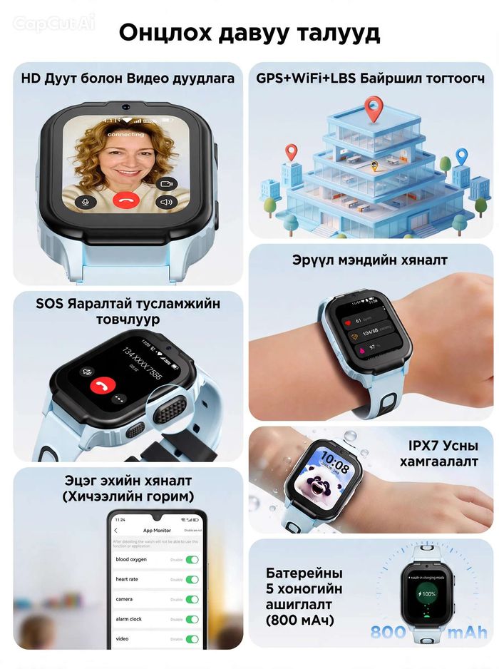 Doogee Anyscene S1  хүүхдийн ухаалаг цаг