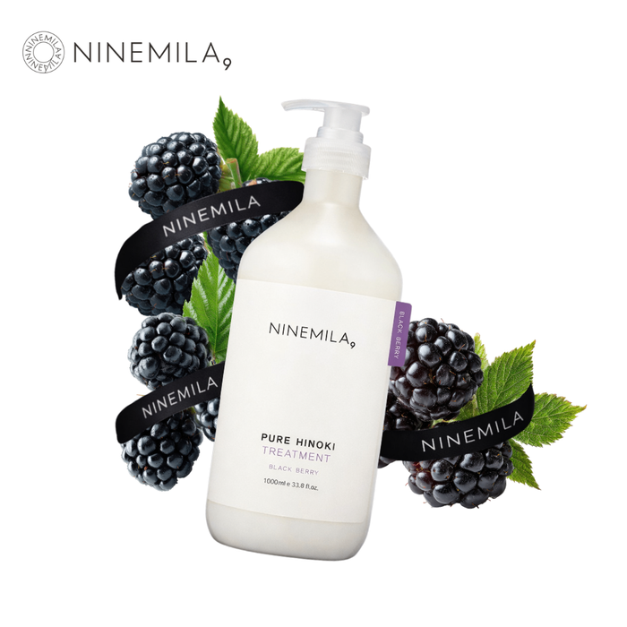 Ninemila pure hinoki treatment black berry 1000ml