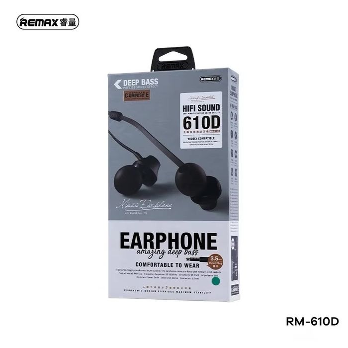 remax earphone 610D