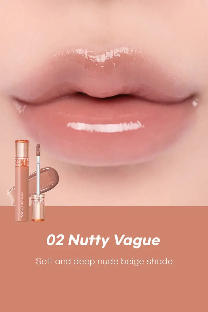 rom&nd Glasting Color Gloss 02 Nutty Wague