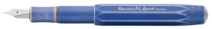 Kaweco AL SPORT Stonewashed Fountain Pen Blue Medium Nib 