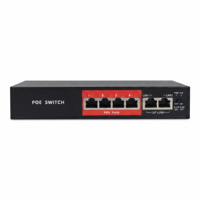 SWITCH 4 POE  48V camera