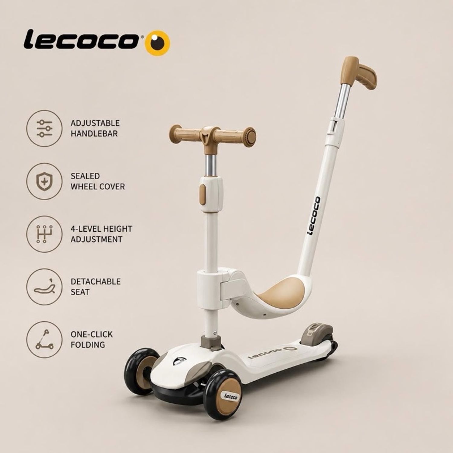 Lecoco brand суудалтай Scooter