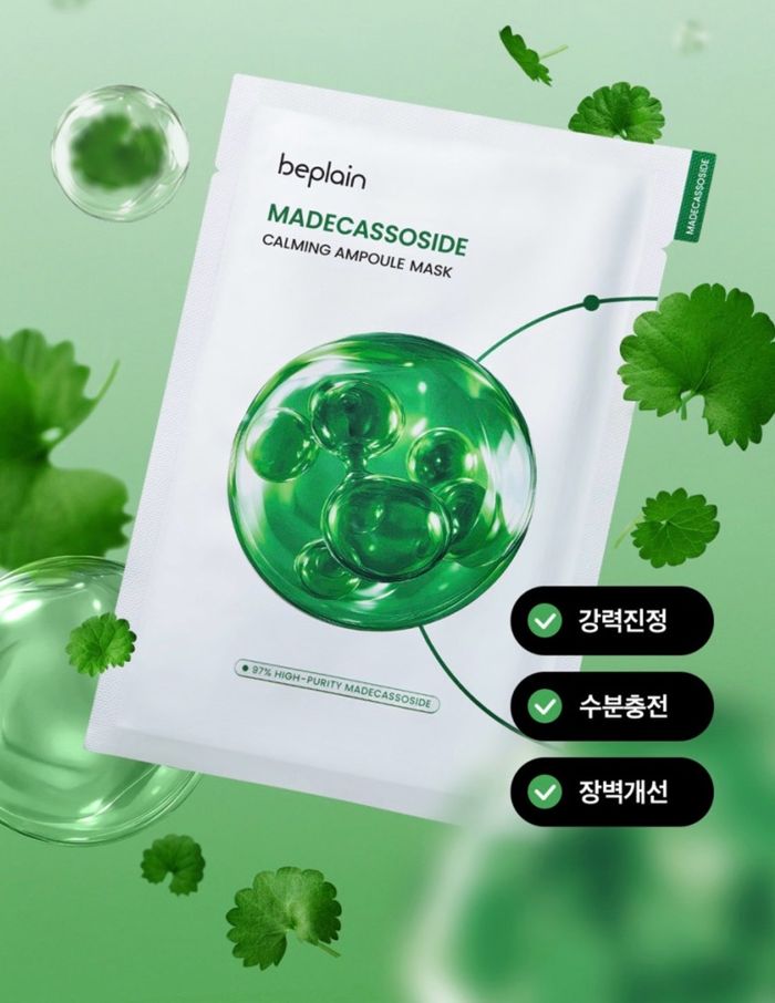 BEPLAIN MADECASSOSIDE CALMING AMPOULE MASK 