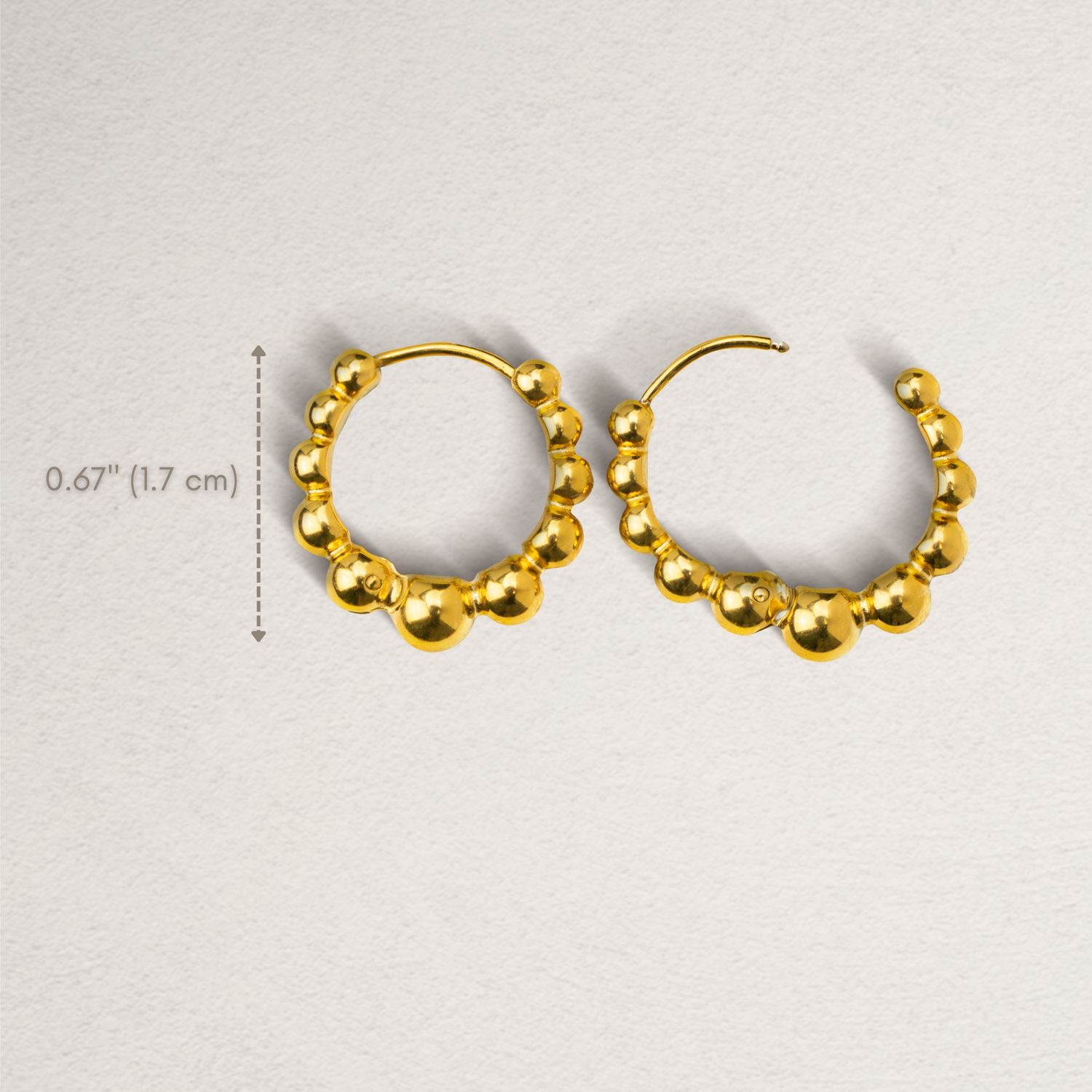 Dewdrop hoops