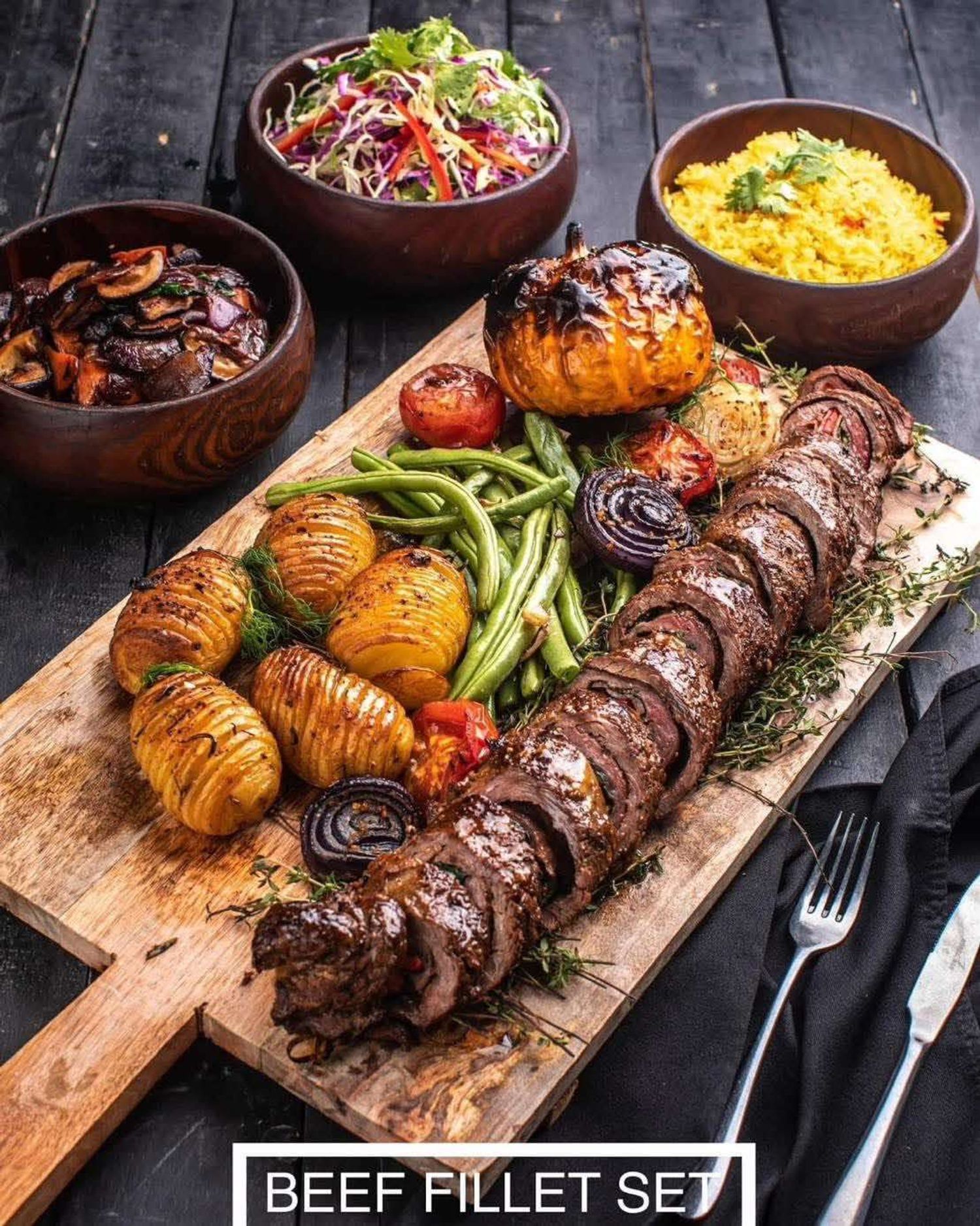 Family set:  Beef fillet set