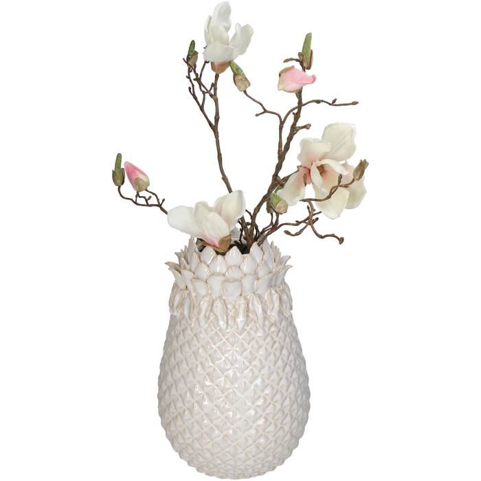 Цагаан чулуун цэцгийн ваар