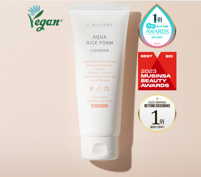 S.NATURE AQUA RICE FOAM CLEANSER 