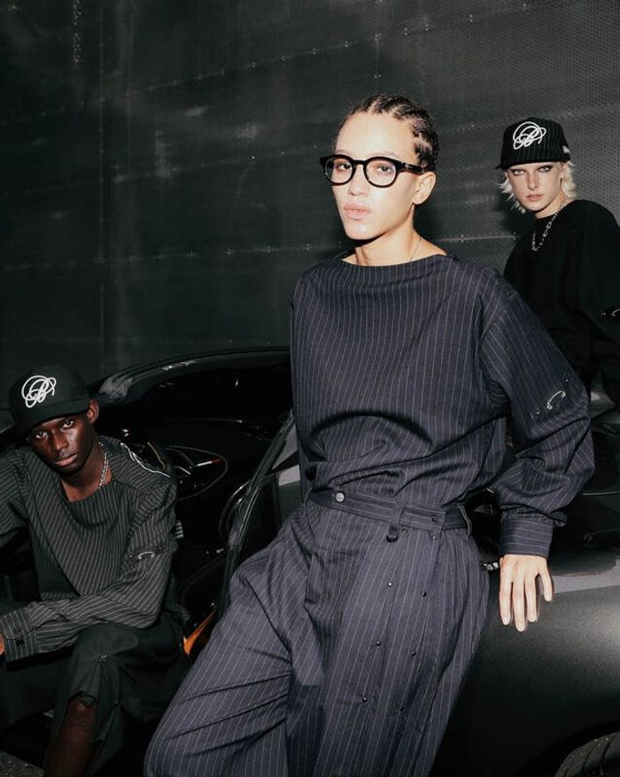 Viper Logo Boat Neck Long Sleeve - Navy/Stripe