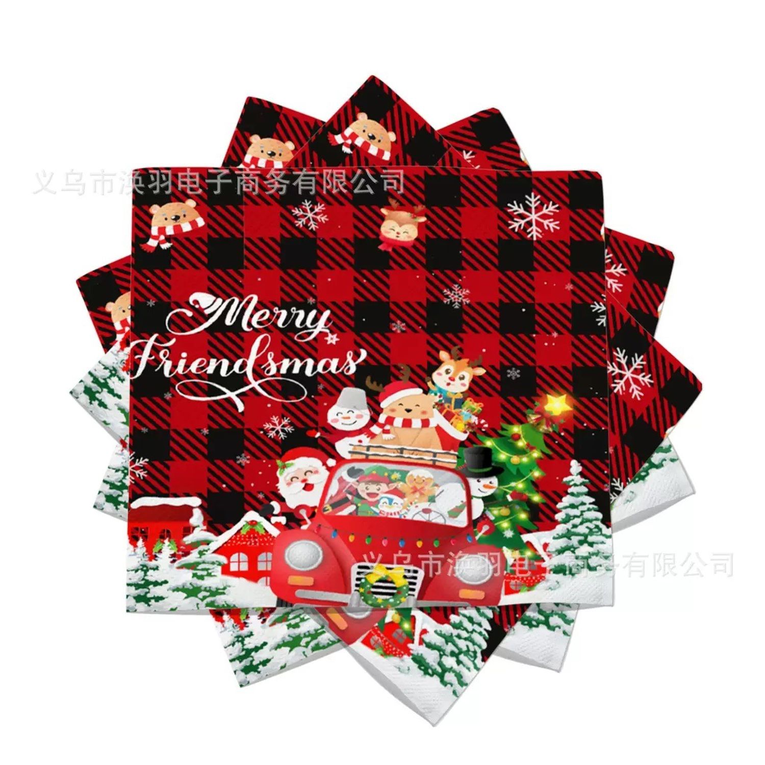 Шинэ жилийн салфетка (Car)