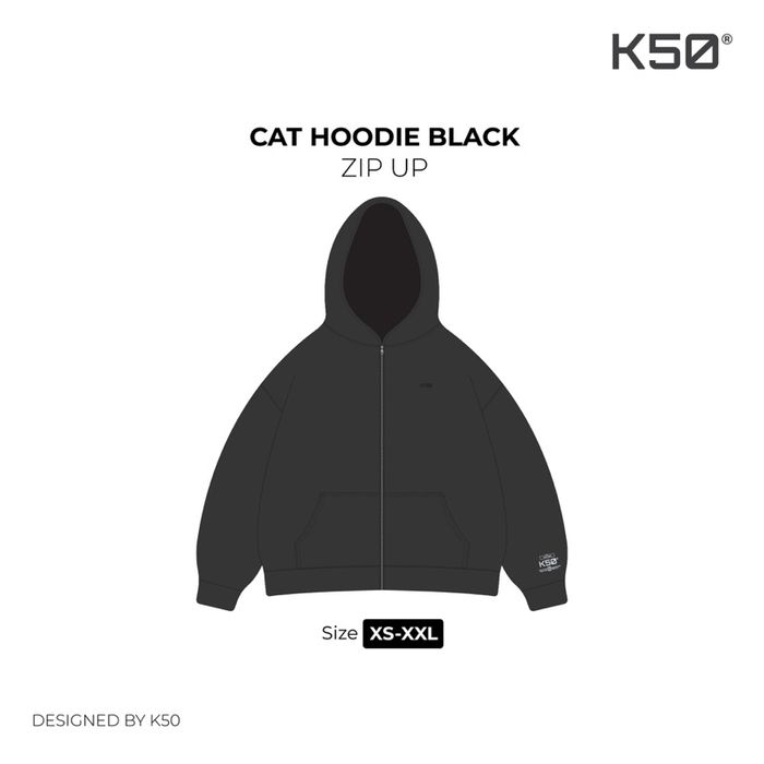 5/15 | Z..l Cats zip-up “Black”