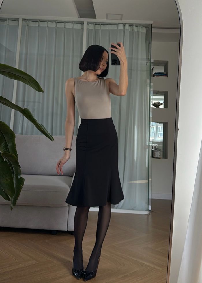 Midi Fishtail Skirt