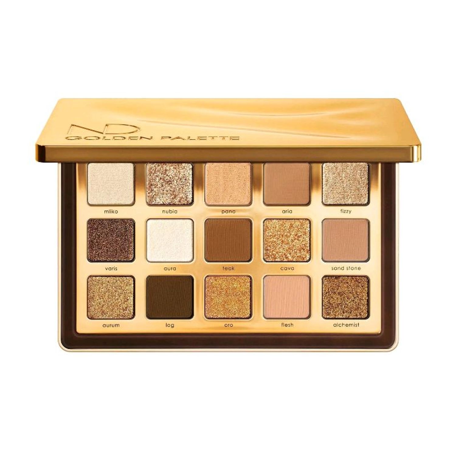 Golden eyeshadow palette