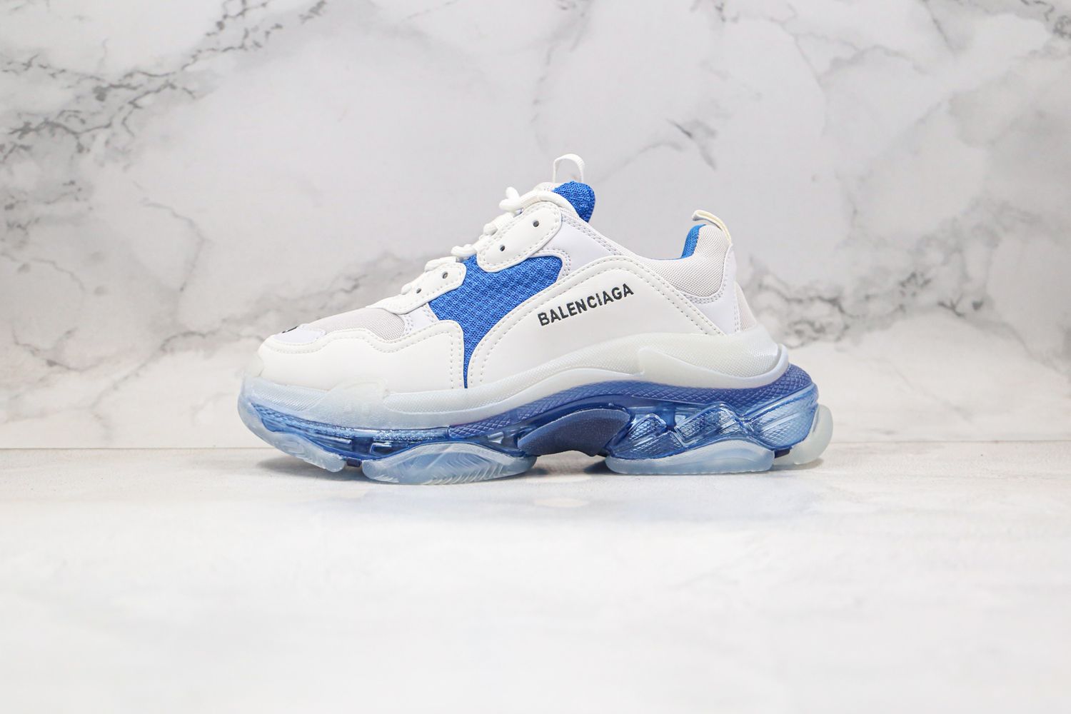 Balenciaga Triple S White Blue