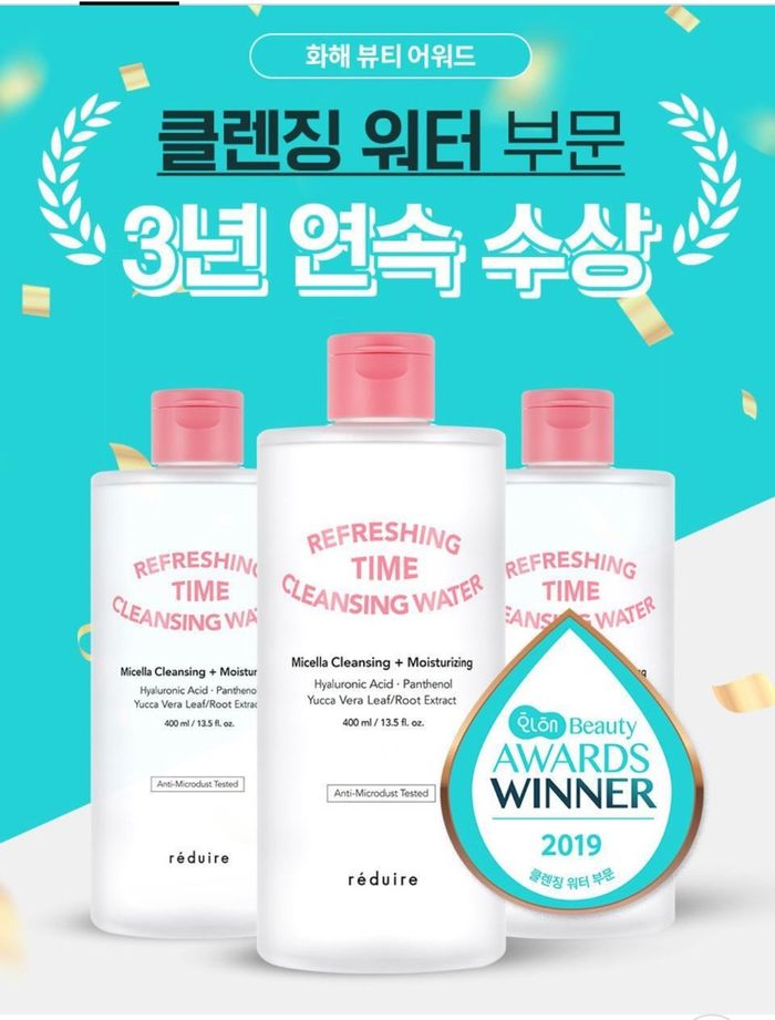 REDUIRE REFRESHING TIME CLRANSING WATER 400ML 