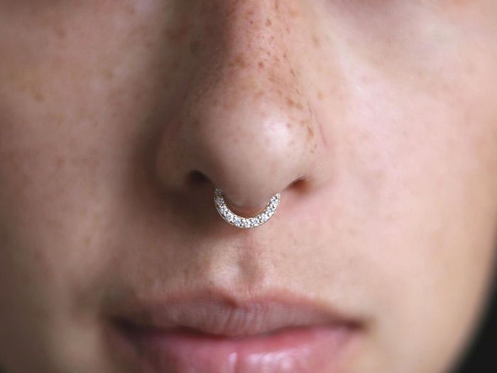 Septum piercing