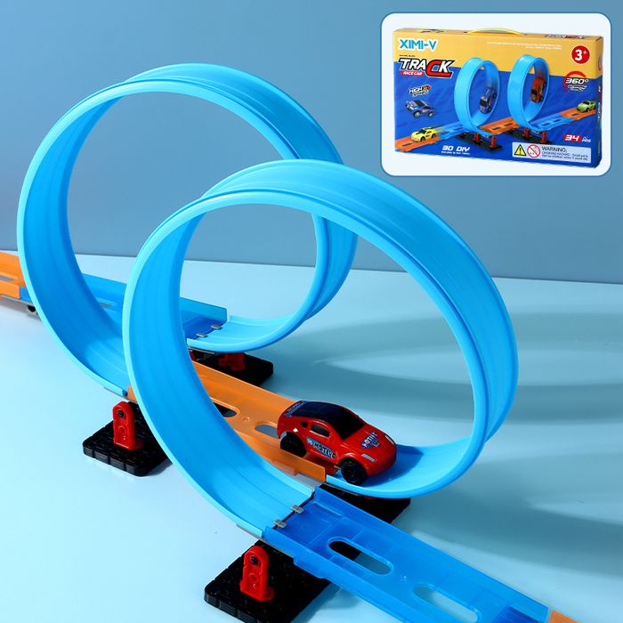 Track Race Car Building Block 34PCS (1 Car)